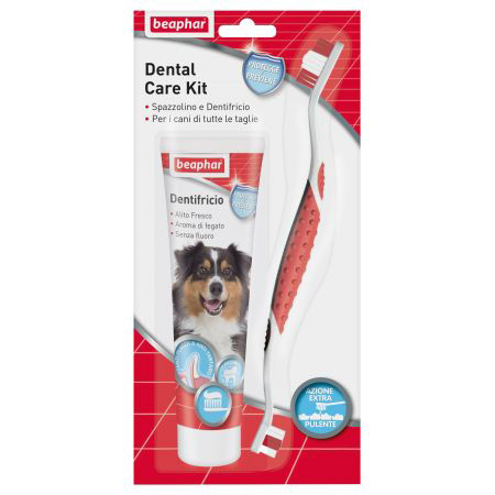 BEAPHAR DENTAL CARE KIT SPAZZOLINODENTIFRICIO 