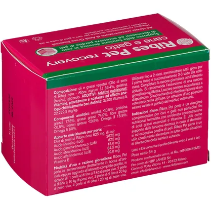 Ribes pet recovery 60 perle 