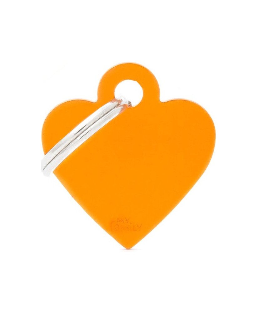 MEDAGLIETTA BASIC CUORE ALLUMINIO