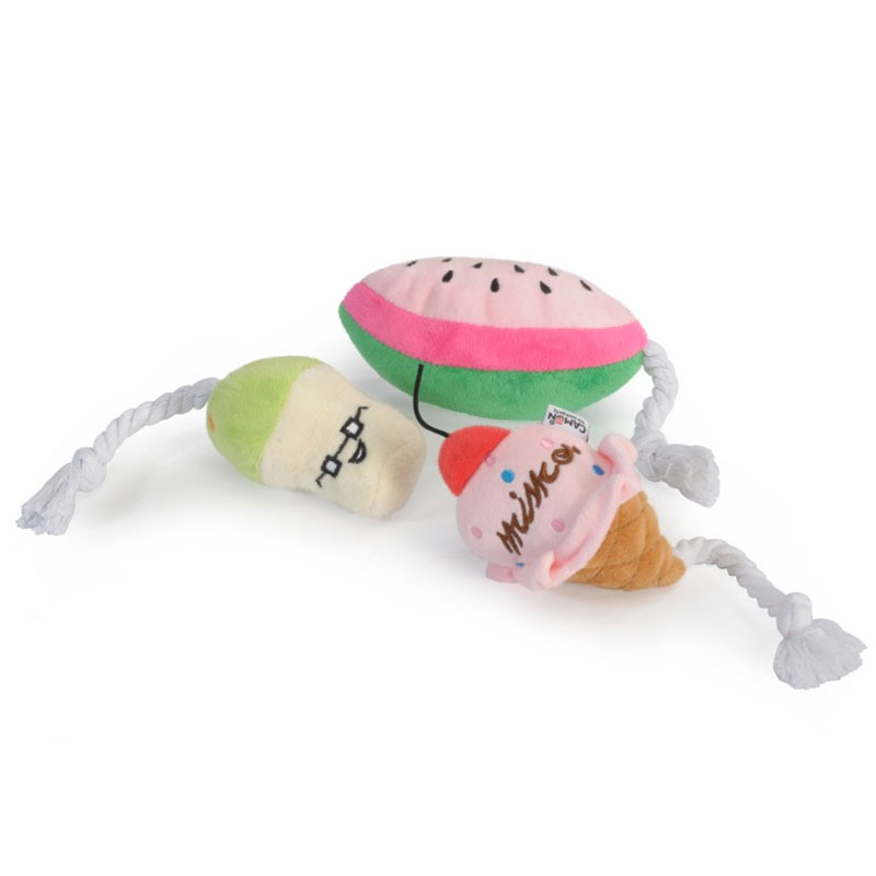 CAMON GIOCO CANE CON SQUEAKER 3 SOGGETTI 