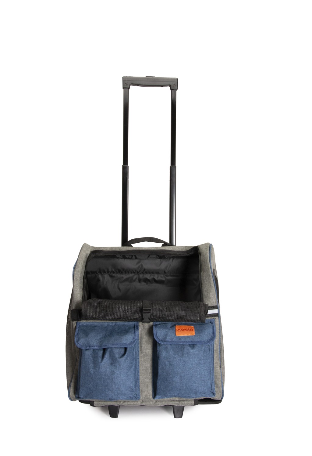 Camon trasportino blugrigio con tasche 44x25x40cm