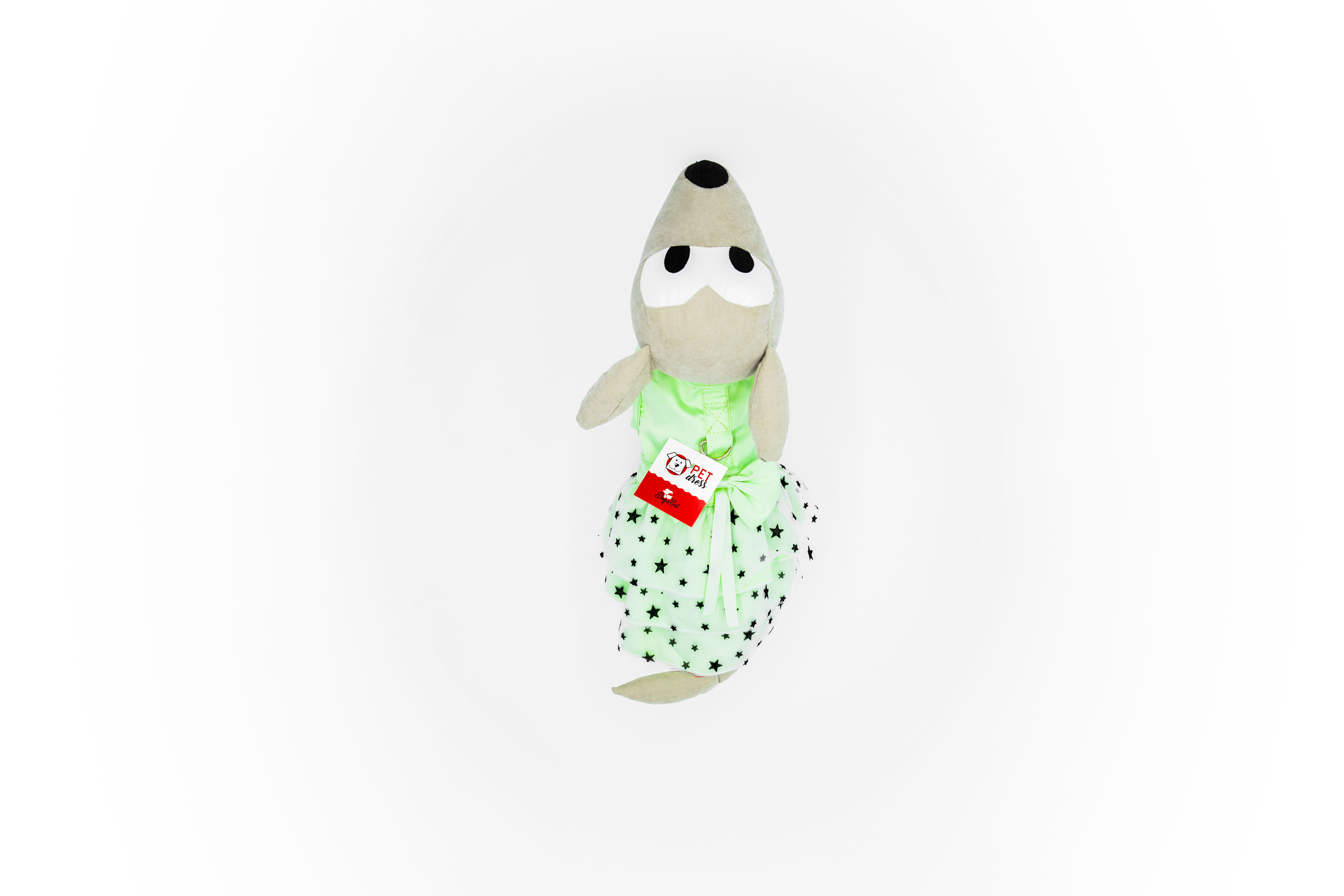 Dogcat pet dress vestito gonna colorato rosa verde