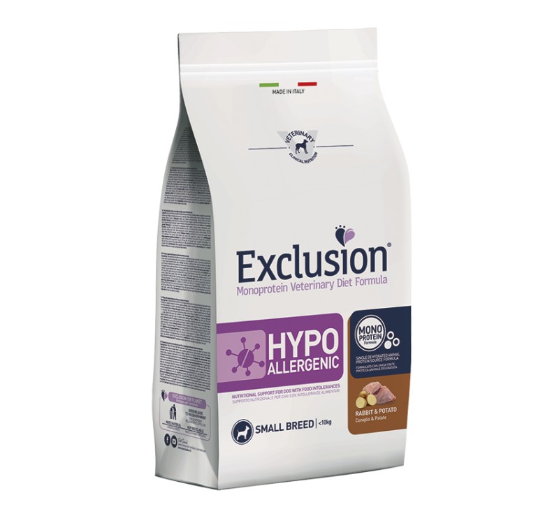 EXCLUSION DIET 2KG HYPOALLERGENIC SMALL CONIGLIO