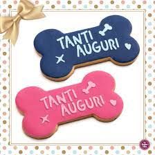 Leopet pasticceria biscotto osso large auguri