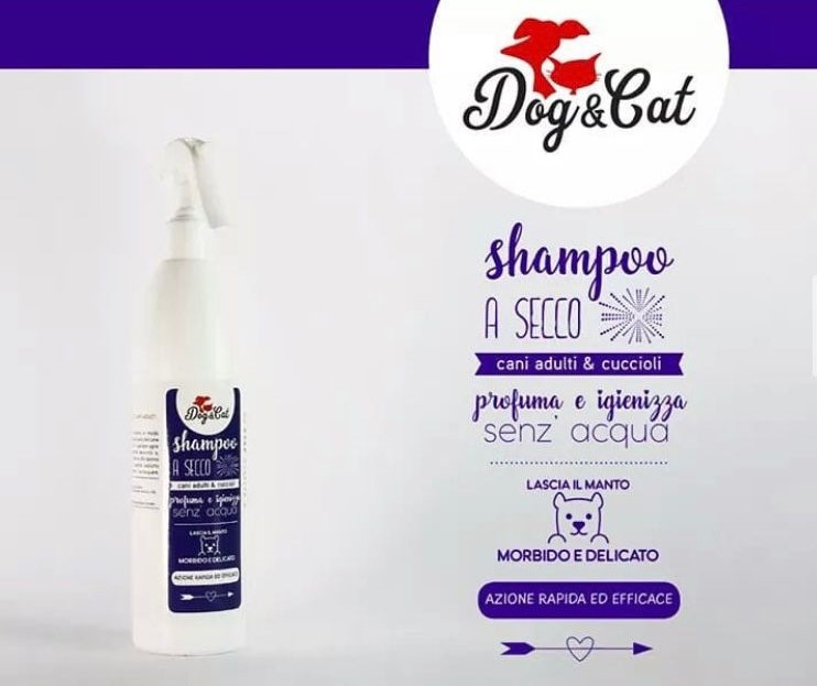 Dogcat 500ml shampoo a secco spray cane 
