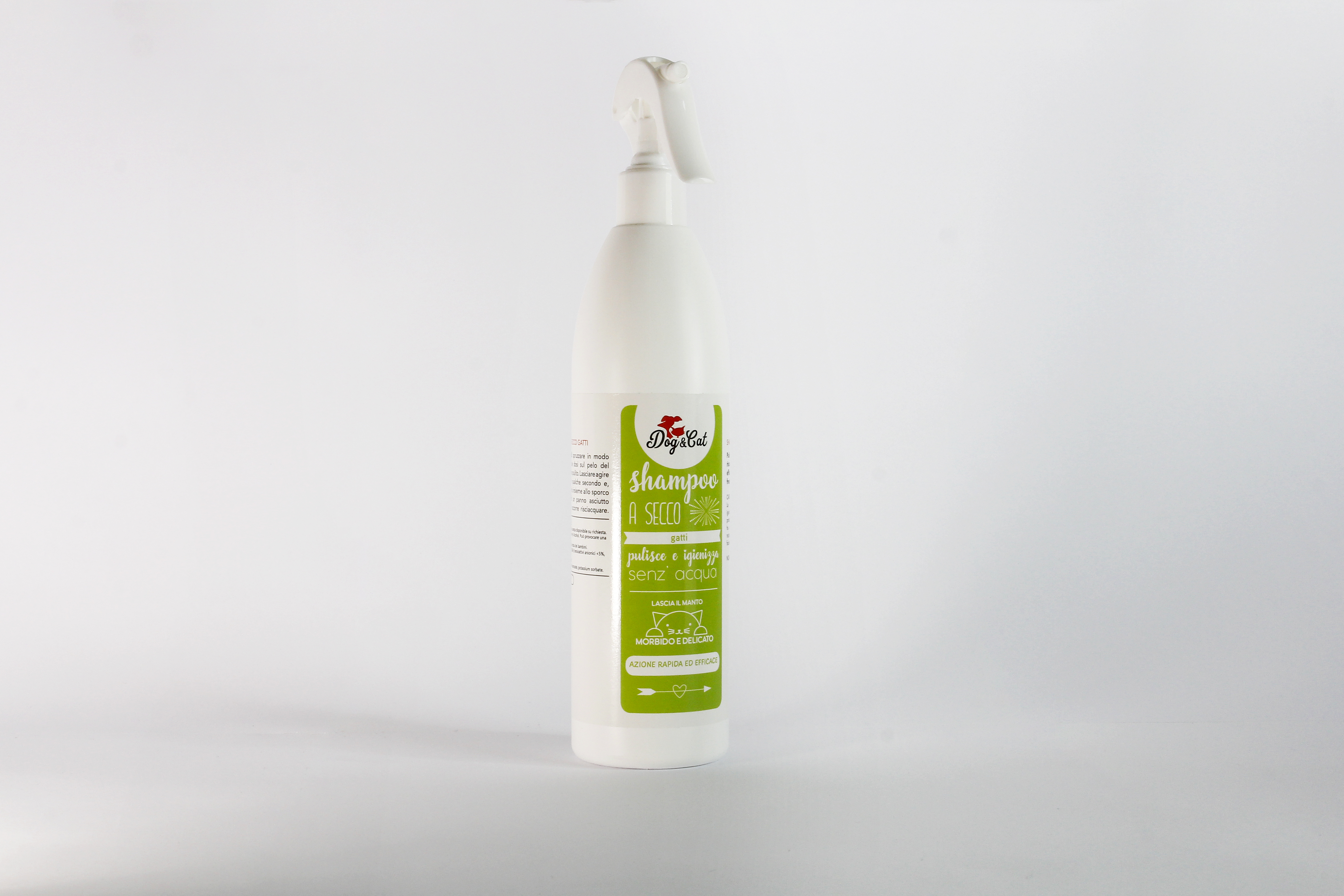 Dogcat 500ml shampoo a secco spray gatto 