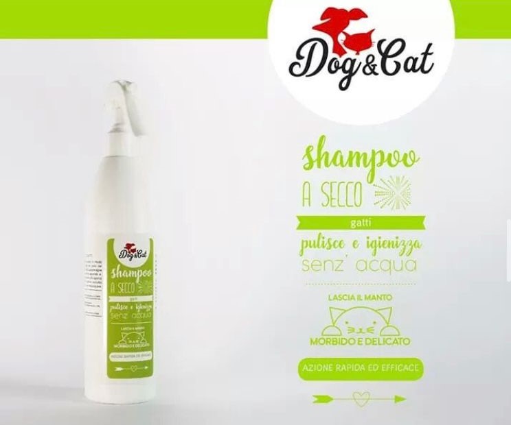 Dogcat 500ml shampoo a secco spray gatto 