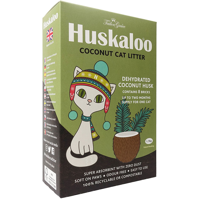 HUSKALOO LETTIERA ECOLOGICA GATTI AL COCCO 1,7KG