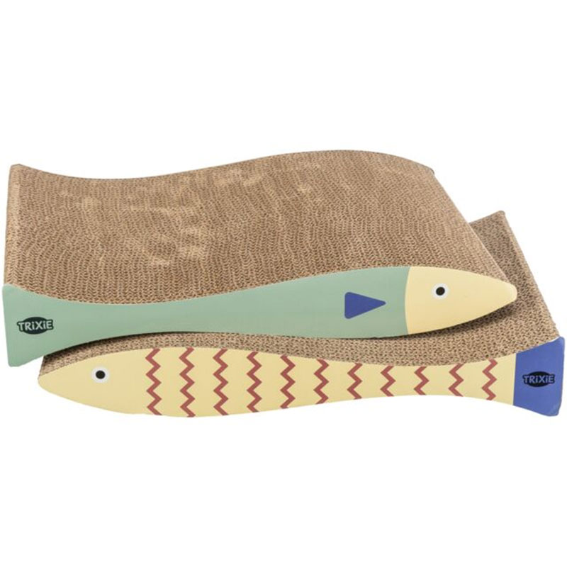 TRIXIE TAVOLETTA CARTONE PESCE 40X30X11C2 2PZ
