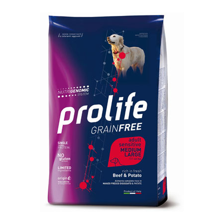 PROLIFE GRAIN FREE MANZO